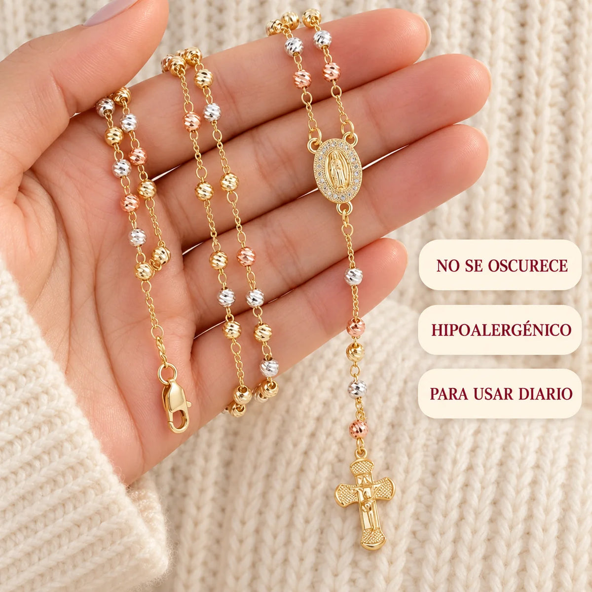 Collar Rosario Virgen María